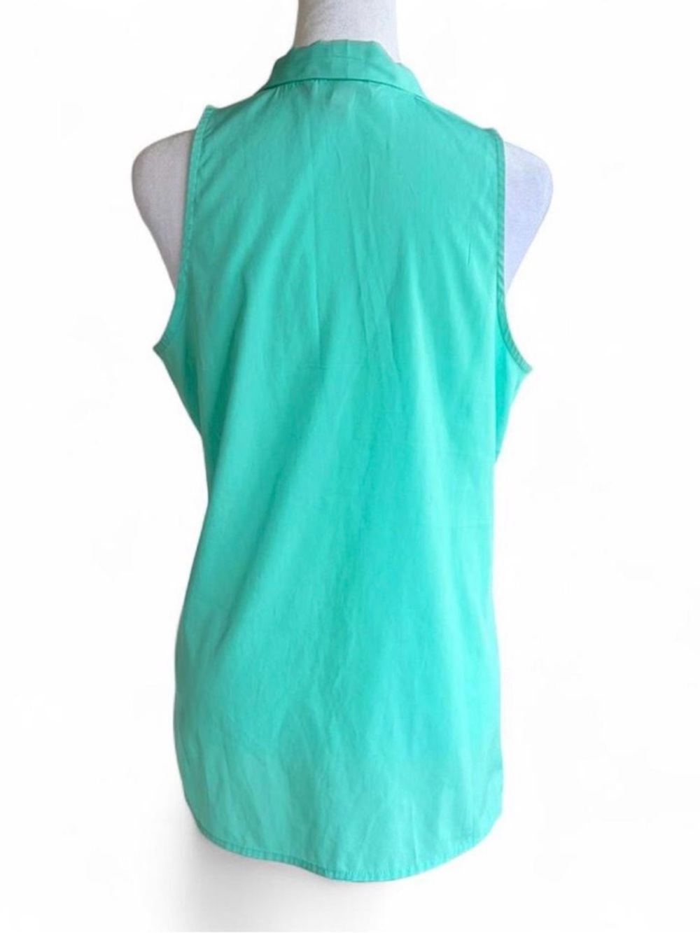 Banana Republic Turquoise Sleeveless V-Neck Shell - Picture 4 of 5